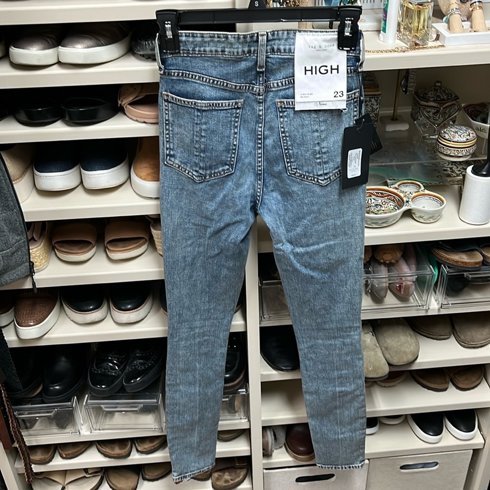 Rag & Bone Nina Highrise Skinny button fly new with tags xs 23